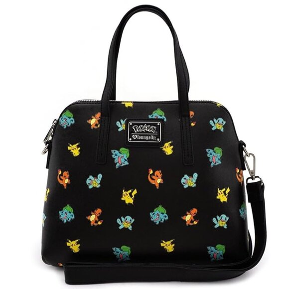 Loungefly Pokemon OG HEART LOGO Black Shoulder, Crossbody Bag - Picture 2 of 7